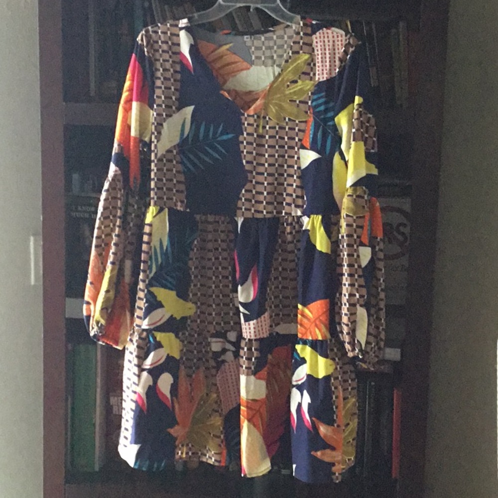 Ladies Multi Color Medium Dress